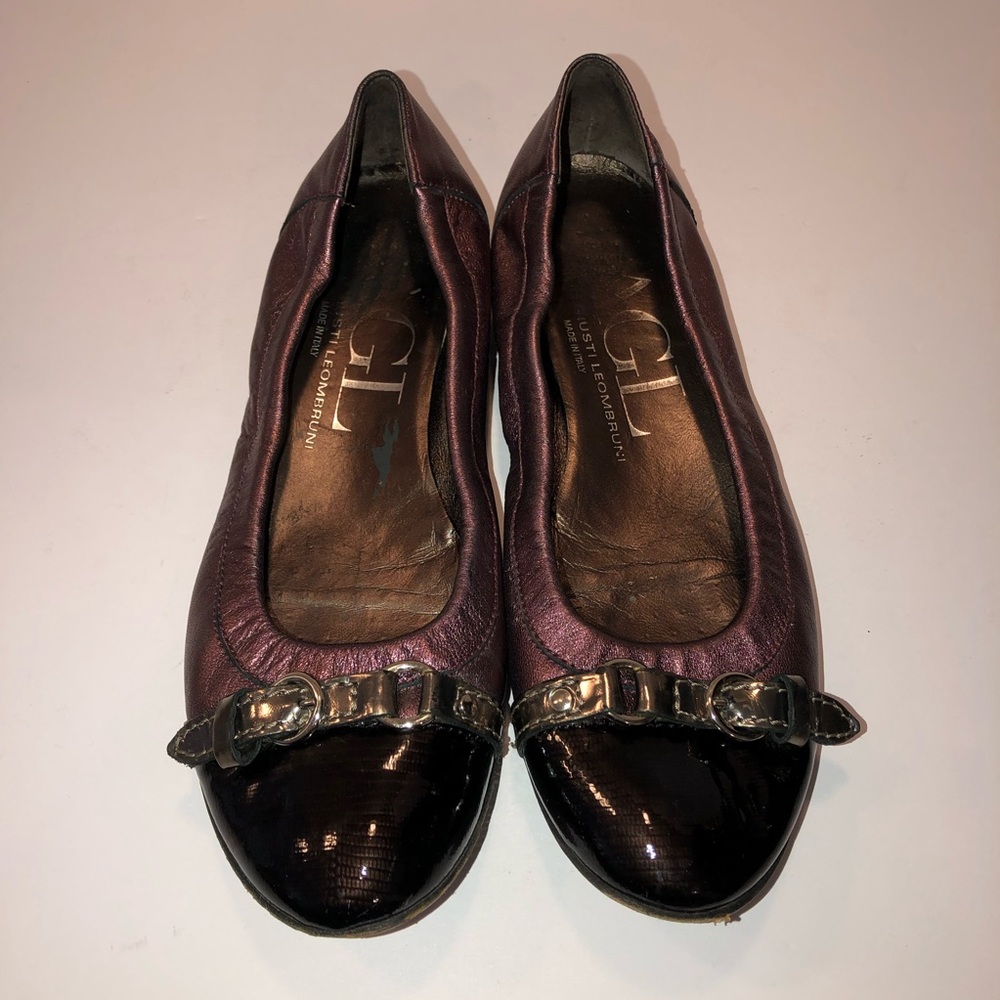 AGL Attilio Giusti Leombruni Women’s Cap Toe Ballerina Ballet Flats Shoes 36.5
